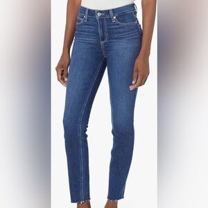 Paige Women’s Hoxton Slim Crop Raw Hem Jeans Size 28